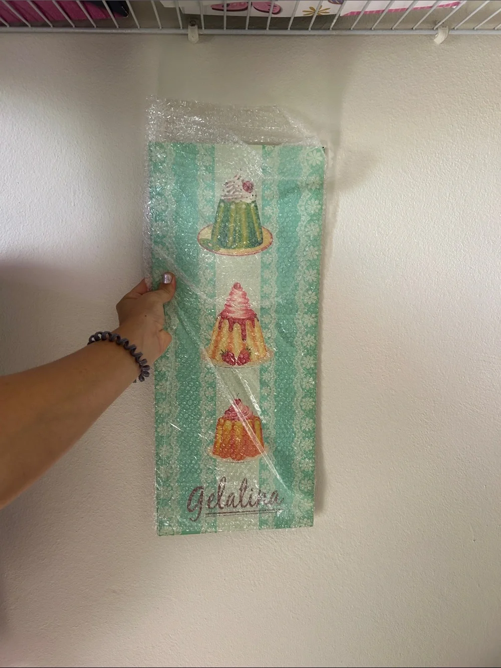 Gelatina Wall Art Panel - Mint & Pastel Dessert Print